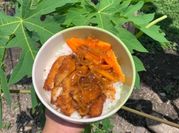 Gambar chicken katsu saus barbeque