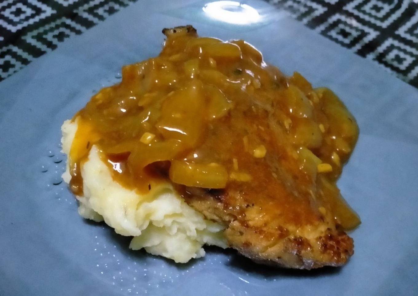 Chicken Steak with Mashed Potato