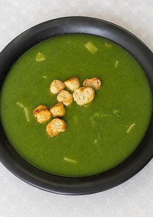 Una foto de Crema de Espinacas