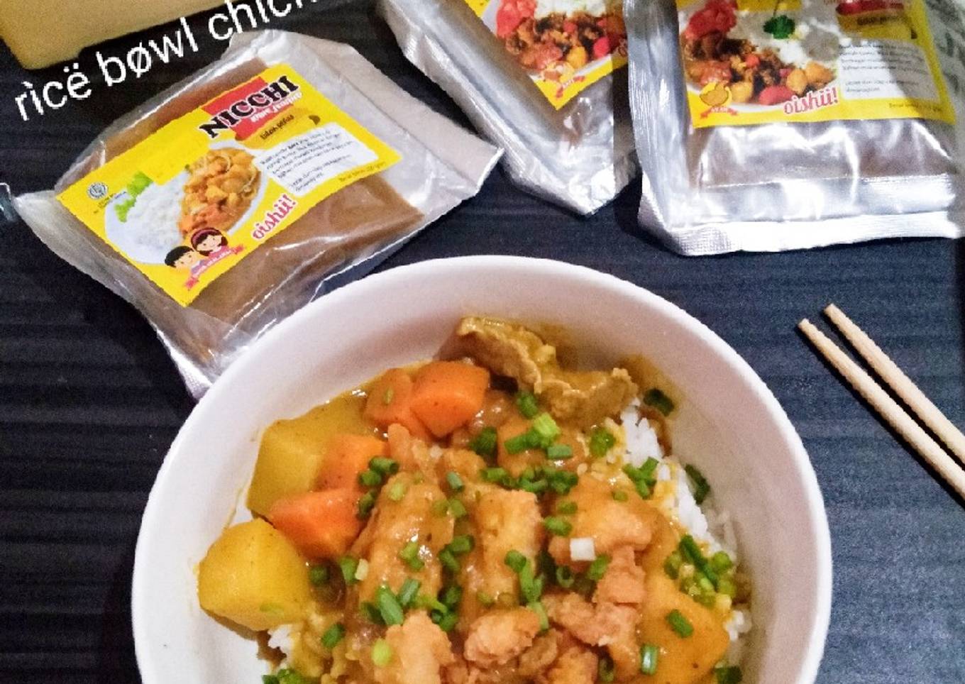 Rice bowl chicken curry🍛