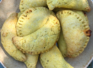 A picture of Caribbean patties for wimps.