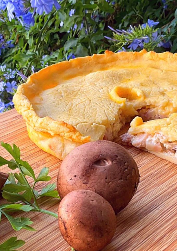 Una foto de PASTEL DE POLLO con Masa Casera (SIN GLUTEN)