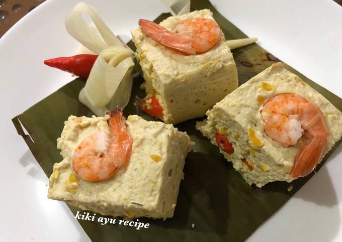 Resep Pepes Tahu Jagung Udang, Enak Banget