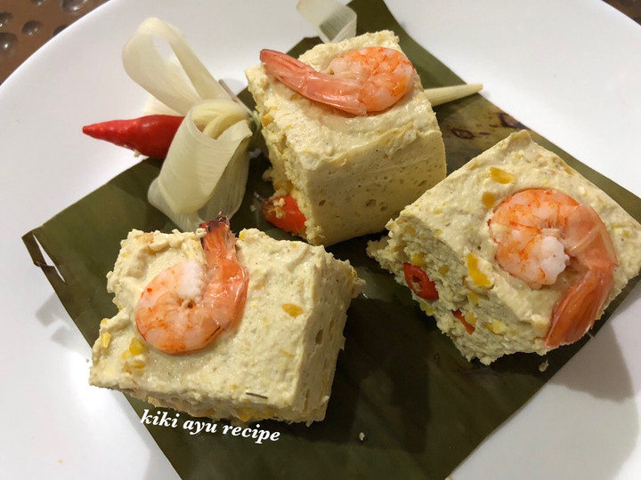 Resep Pepes Tahu Jagung Udang, Enak Banget