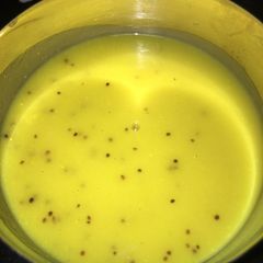 Dhokla curry A picture of Dhokla curry.