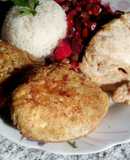 Torrejas de quinua con bistecs