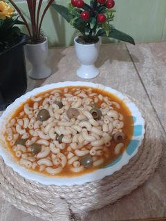صورة لوصفة معكرونة بزيتون