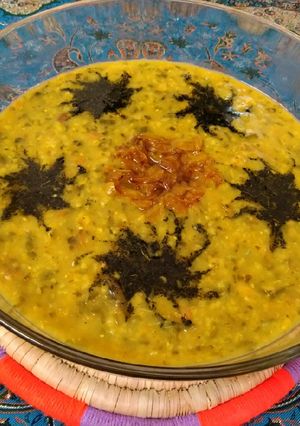 عکسی از دستور آش بلغور گندم و گوشت
