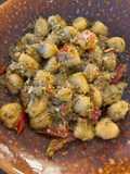 Nhoque ao molho pesto e tomate seco