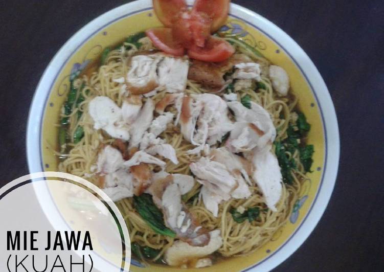 makanan Mie Jawa (kuah).. 🍗🍜 yang Bikin Ngiler