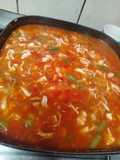 Pollito con verduras