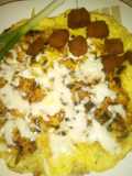 Tortilla cu ceapă verde și jumări