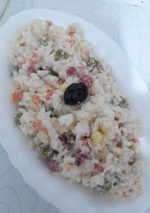 صورة لوصفة سلطة ارز (ماسيدوان)