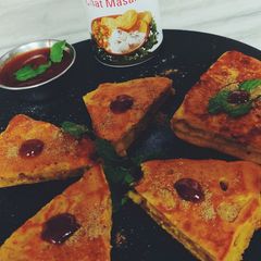 A picture of Bread cheela.