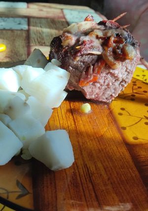 Una foto de Carne rellena al horno