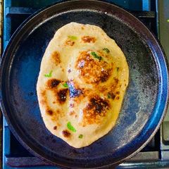 A picture of Whole wheat Naan on Tawa.