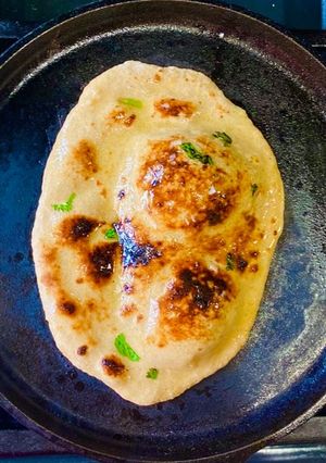 A picture of Whole wheat Naan on Tawa.