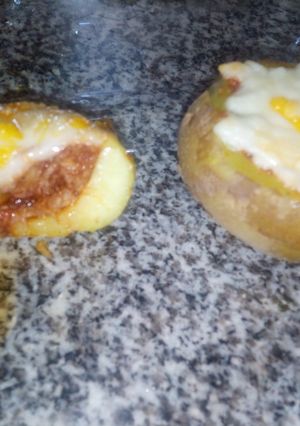 عکسی از دستور سیبزمینی شکم پر 🥔