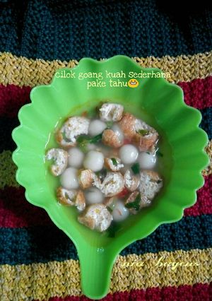 Foto resep Cilok goang kuah sederhana