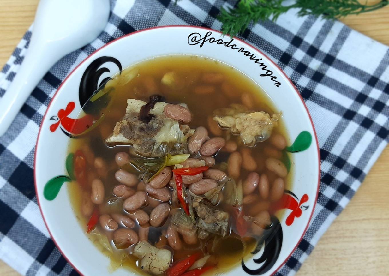 Iga sayur dan kacang merah