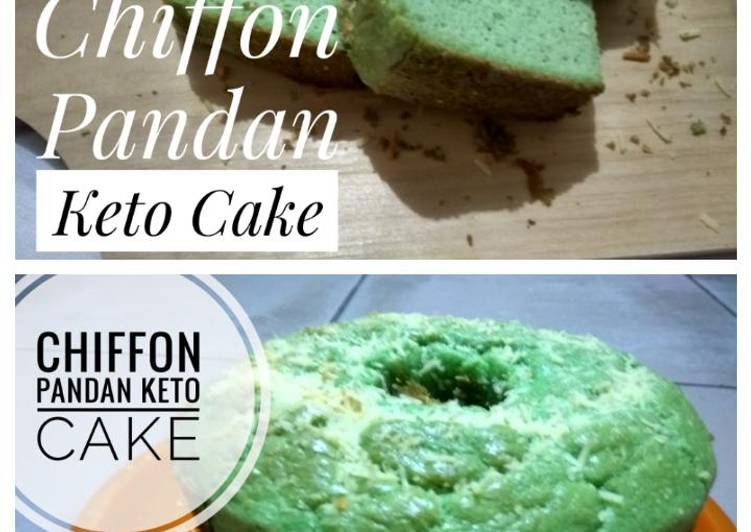 Chiffon Pandan Keto Cake