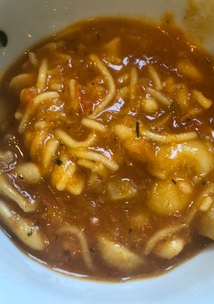 O poză a rețetei Pasta fagioli.