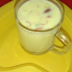 A picture of Saffron milk.