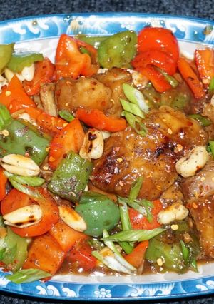 A picture of Kung Pao Pork Ribs, Jon Style.