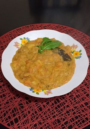 Una foto de Polenta Guisada 🍲🔥 -vegana- :)