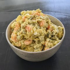 A picture of Russian salad.