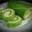 Bolu gulung Roti Tawar (Pandan)
