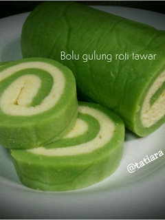 Foto resep Bolu gulung Roti Tawar (Pandan)