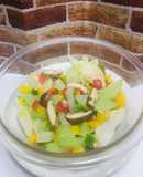 Ensalada con Caigua Chilena, mix de Pimientos y Hongos !