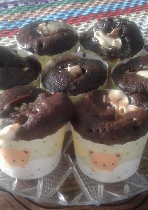 Foto di Mini tortine al microonde con cuore di Nutella bianca 😋