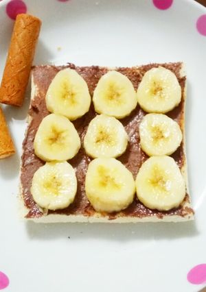 香蕉巧克力吐司 的食譜成品照片