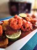 Langostinos al limón y Salsa de Ostión 👍🇵🇪