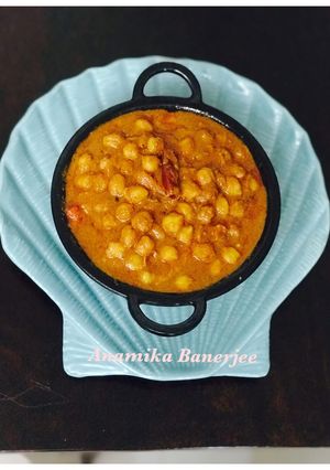 A picture of Chhole/Chana Masala (Without Onion & Garlic).