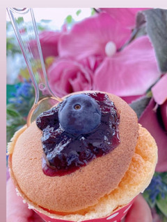 Foto resep Hokkaido chiffon blueberry cup cake