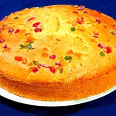 A picture of Tutti Frutti Custard Cake.