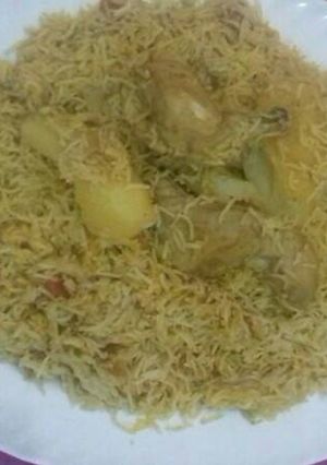 صورة لوصفة كبسة دجاج سريعه😊😋
