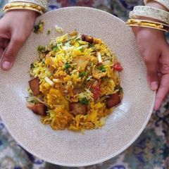 A picture of Rajasthani Pulao/ Jodhpuri Biryani / Kabuli pulao.