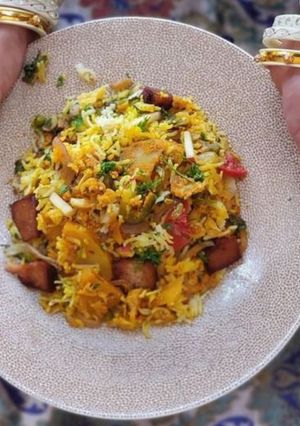A picture of Rajasthani Pulao/ Jodhpuri Biryani / Kabuli pulao.