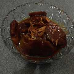 A picture of Semur jengkol pedas manis.