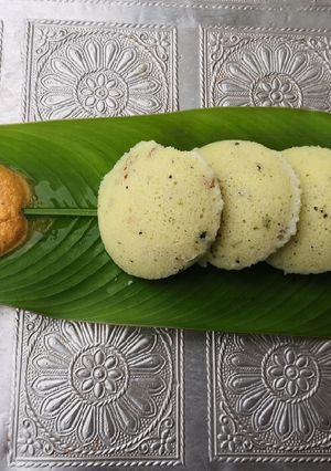 A picture of Semolina Idli /Sooji Idli.
