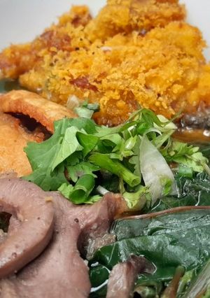 Hình của món Bánh đa thập cẩm với 5 nguyên liệu tuần 10.