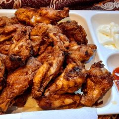 A picture of Spice fried wings.