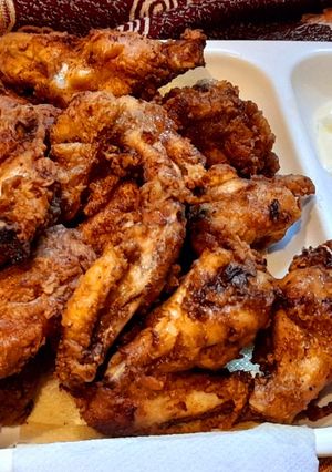 A picture of Spice fried wings.