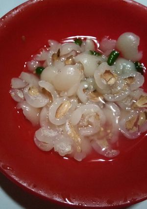 Foto resep Rujak rambutan. Asinan rambutan