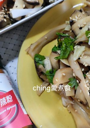 夏日小菜同樂會-醋拌杏鮑菇 的食譜成品照片