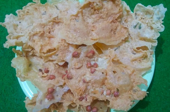 Resep Peyek kacang dan rebon Bunda Pasti Bisa